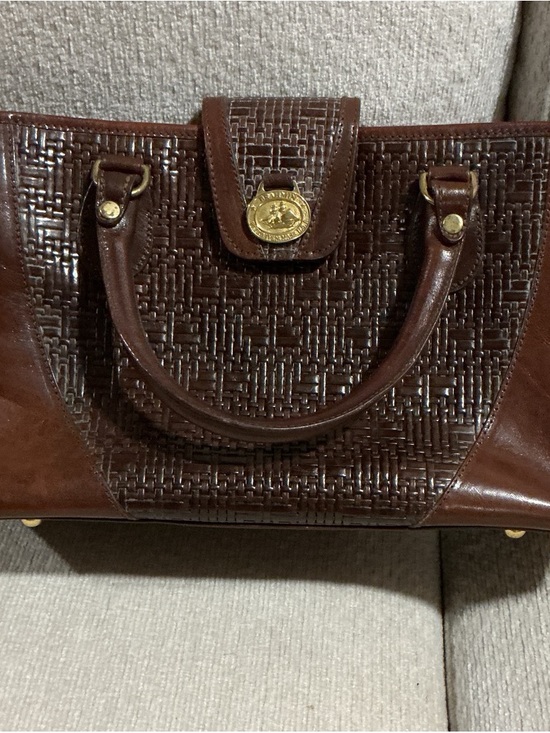 Brahmin Handbags - Brahmin vintage Classic Brown Woven Leather Tote